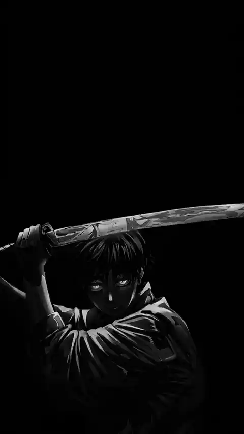 Intense Dark Anime Warrior 4K Live Wallpaper