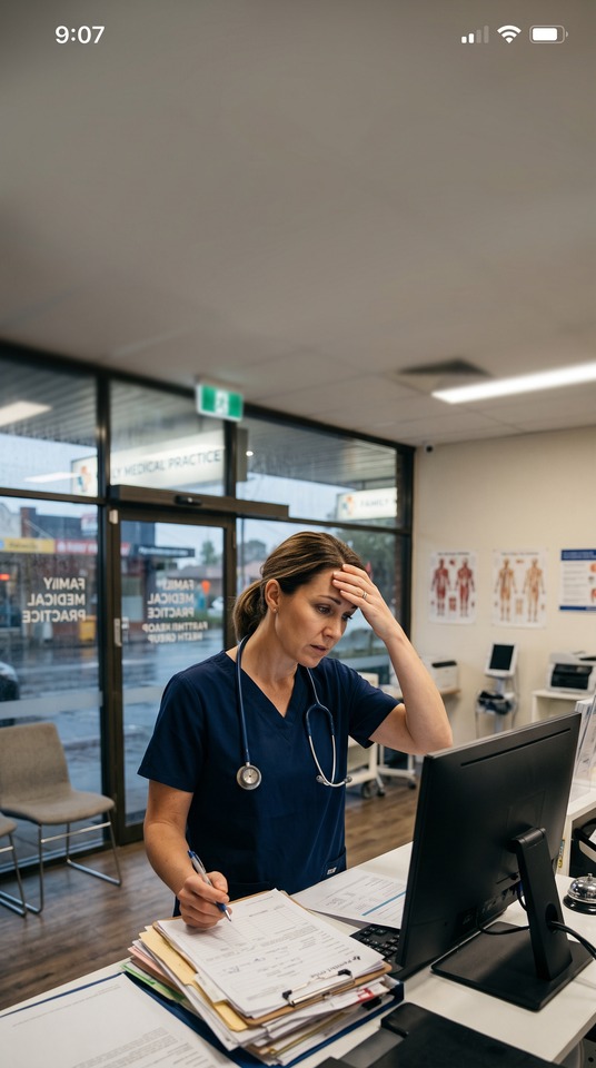 Partnered Health Data Breach: Medical Professional - 4K Lock Screen