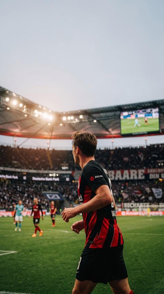 Eintracht Frankfurt Soccer Player - 4K Phone Background