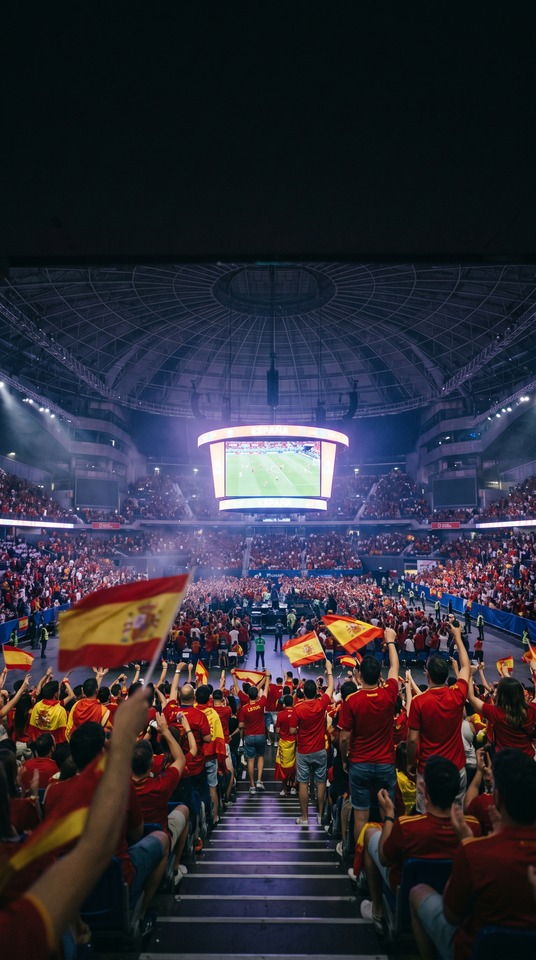 Movistar Arena WM-Finale Atmosphäre - 4K Hintergrund