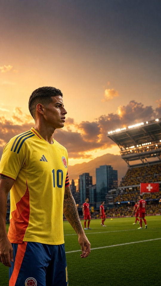 James Rodriguez Kolumbien 4K Hintergrundbild