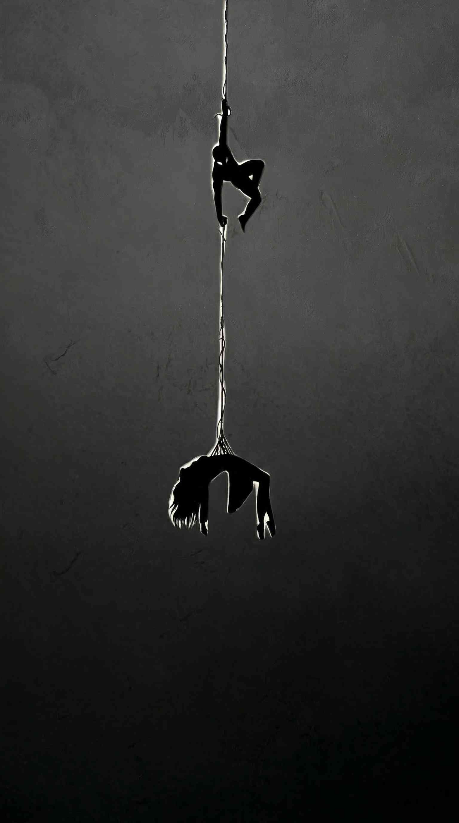 Spider-Man & Mary Jane Silhouette - 4K Hintergrundbild