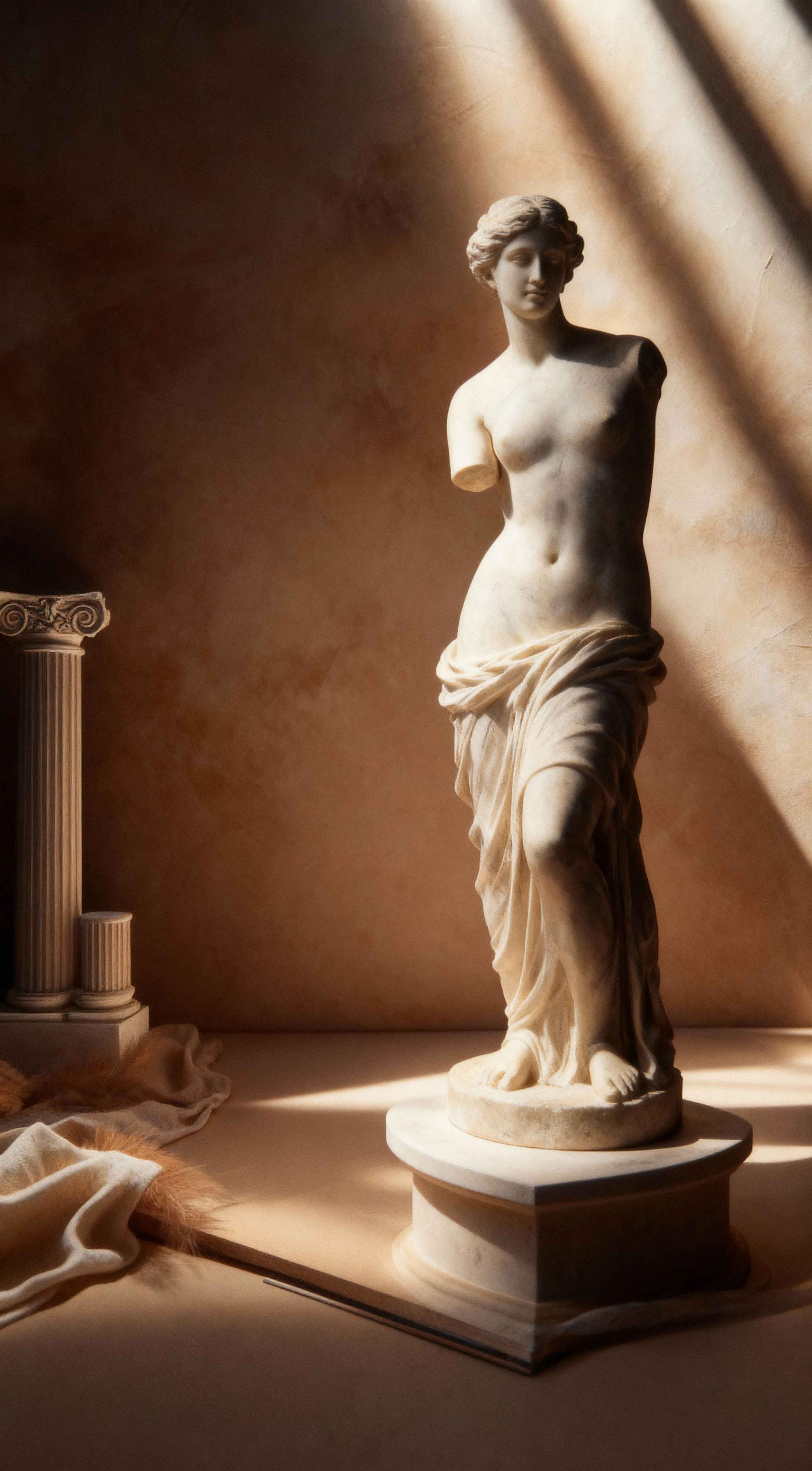 Sculpture Classique Vénus de Milo - Fond d'écran 4K