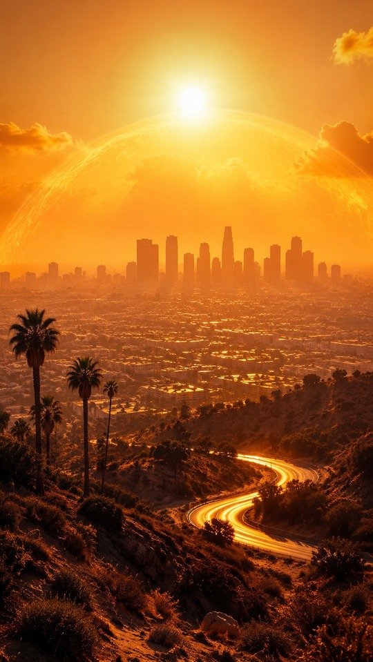 What Is a Heat Dome? Cinematic Cityscape - 4K Wallpaper