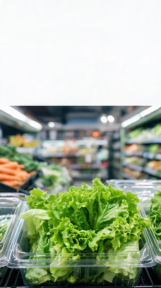 Climate Change & Nature: Fresh Green Lettuce - 4K Wallpaper