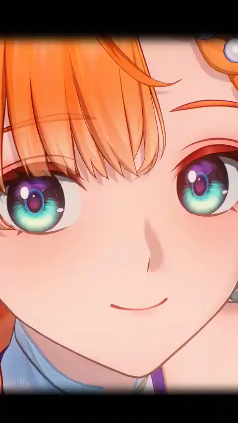オレンジ髪 アニメ美少女 - 動く壁紙