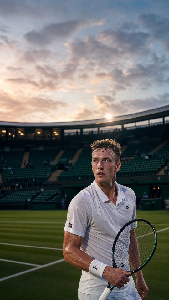 Jiri Lehecka Wimbledon Action - 4K Phone Background