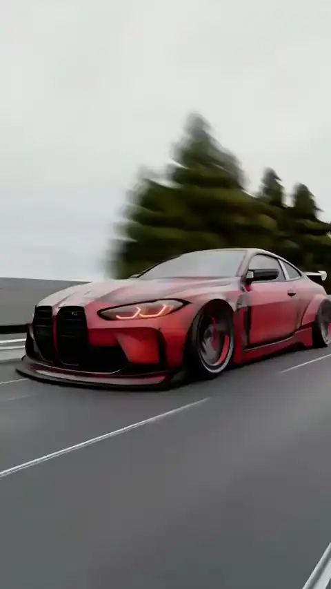 BMW M4 Widebody Speed - Animiertes Hintergrundbild