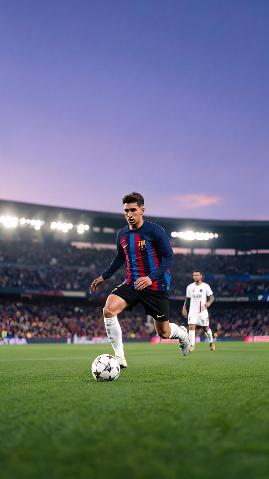 Barcelona Footballeur Stade Action - Fond d'écran 4K