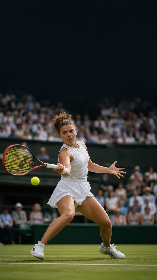 Jasmine Paolini Wimbledon Action - 4K Wallpapers