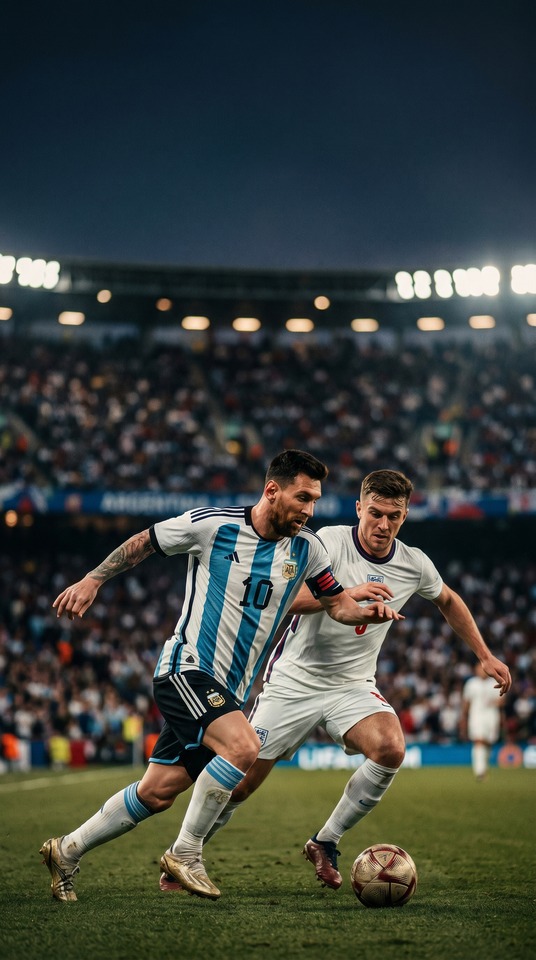 ഫ ഫ Messi Argentine vs Angleterre - Fond d'écran 4K