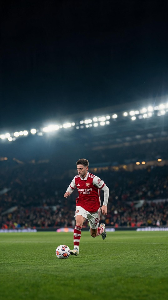 Trossard Arsenal Football Action - 4K Wallpaper