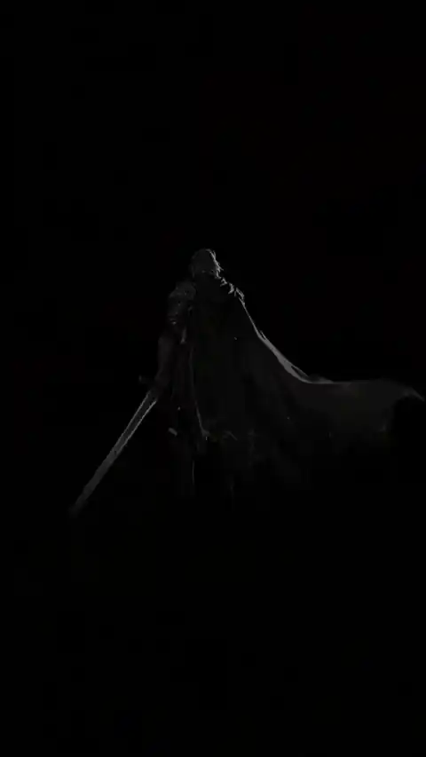 Chevalier Noir Minimaliste - Fond d'Écran Dynamique