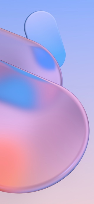 Abstrakte 3D Pastell Formen - 4K Hintergrundbild