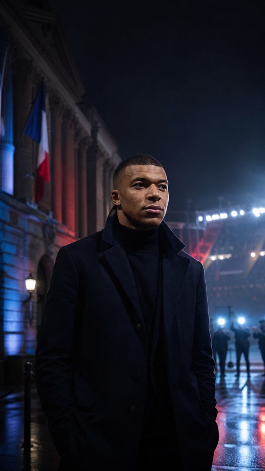 Kylian Mbappe Plainte Realistic - 4K Wallpaper