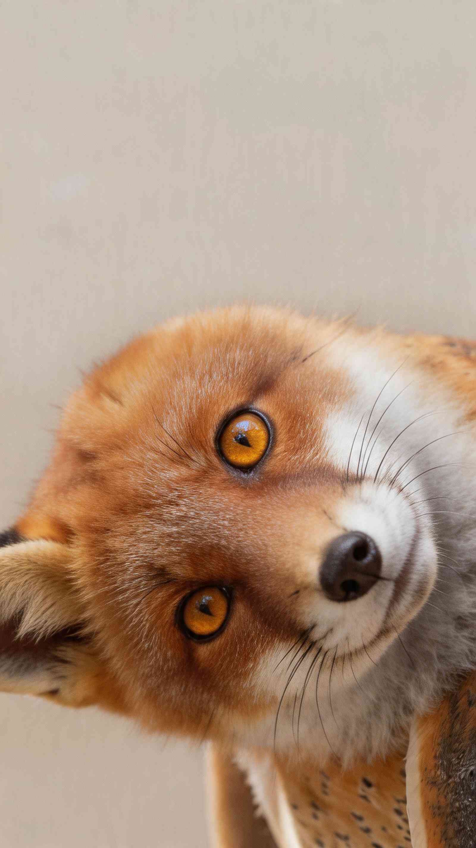 Mesmerizing Fox Eyes 4K Phone Wallpaper