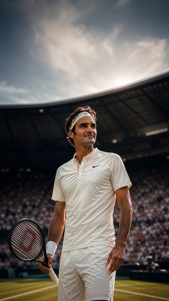 Roger Federer Tennis Legend - 4K Background