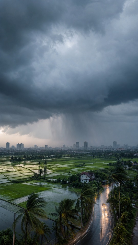 Weather Thoi Tiet Rainy Storm - 4K Wallpaper