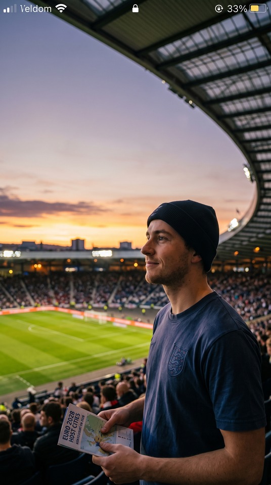 Wo ist die EM 2028? - 4K Stadion Hintergrund