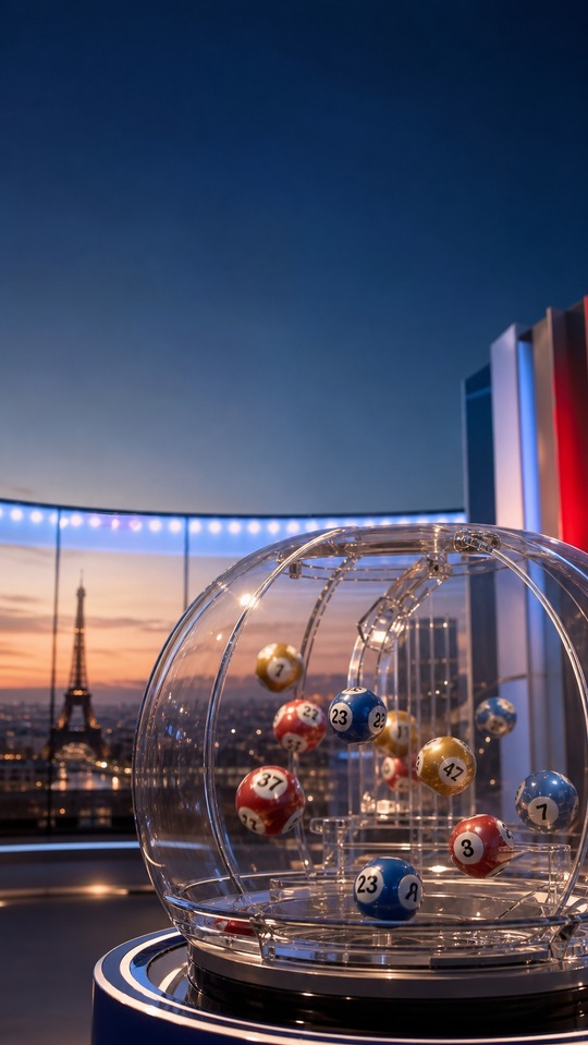 Resultat Euromillions Vendredi - Cinematic Lottery 4K Background