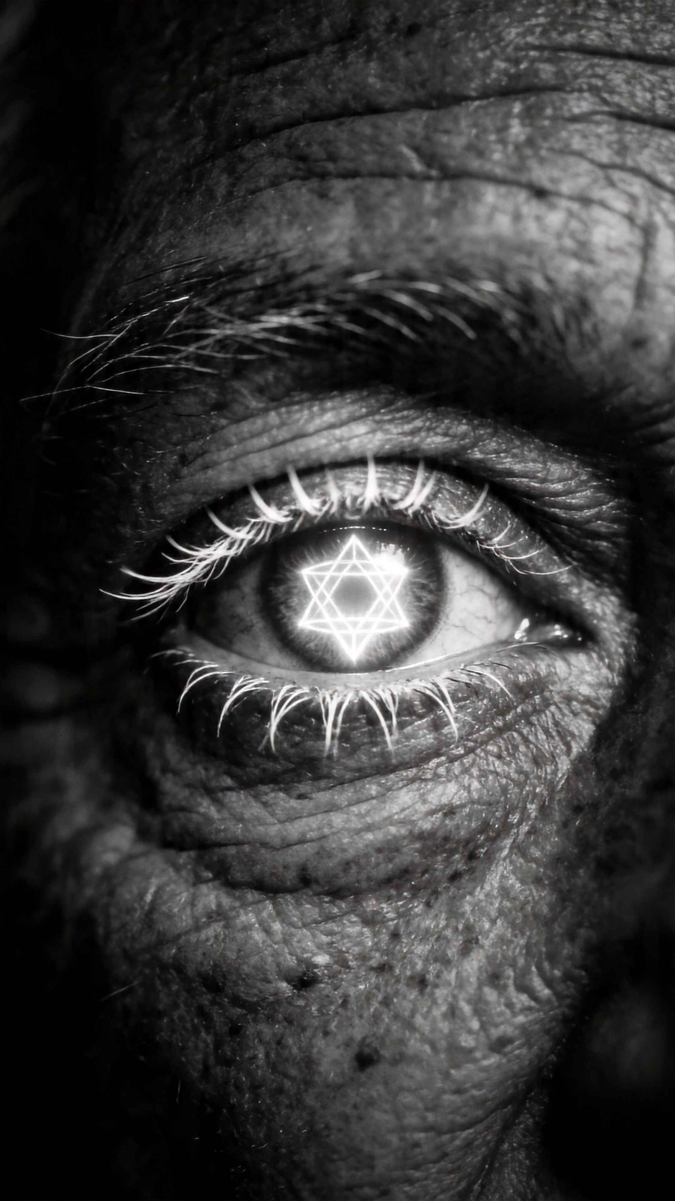 Mystic Eye Hexagram - 4K Aesthetic Wallpaper