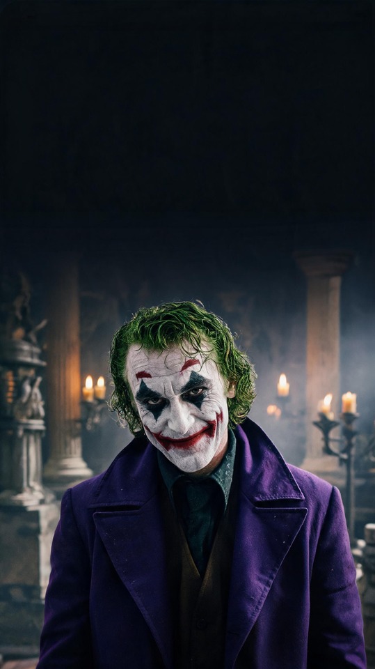 Heath Ledger Joker Cinematic 4K Wallpaper