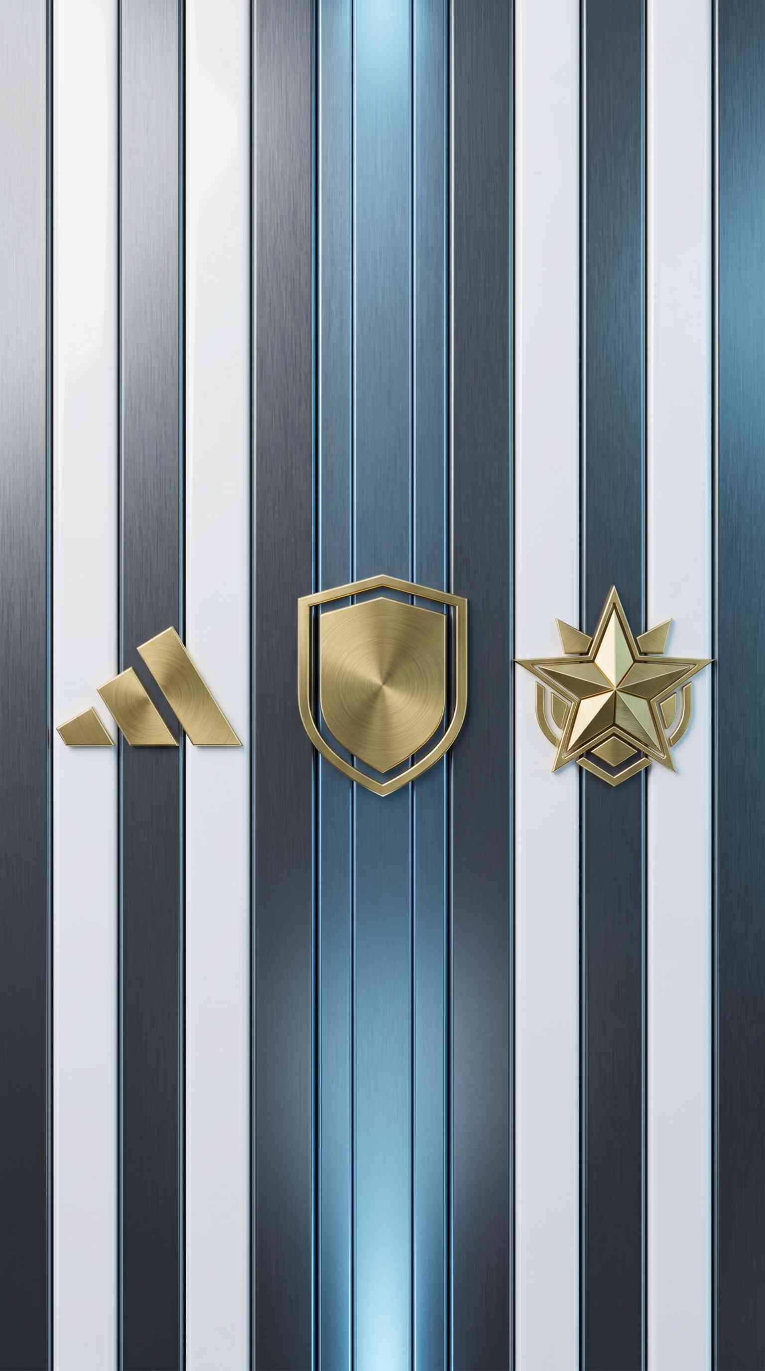 Golden Sport Emblems - 4K Wallpaper