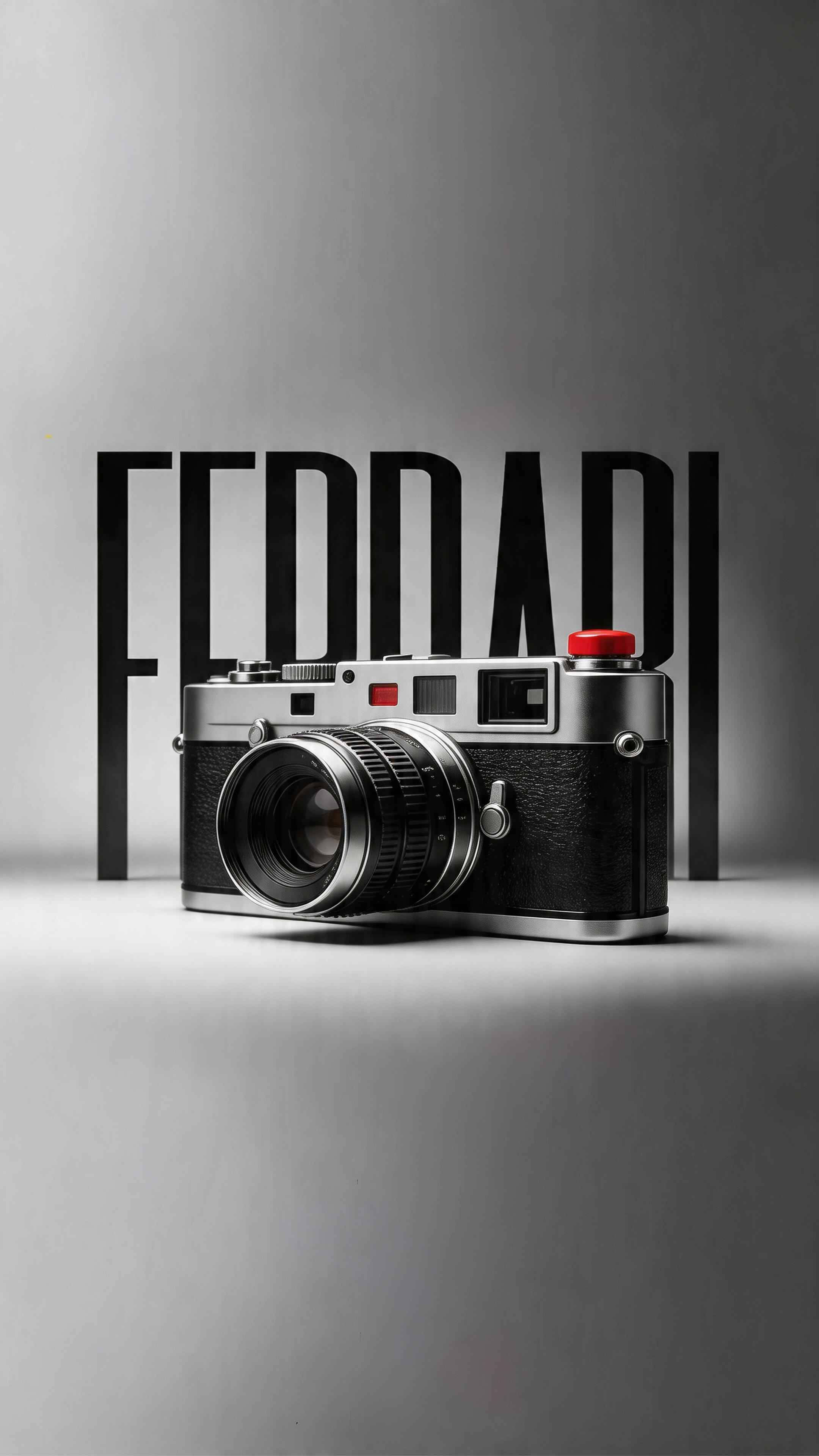 Ferrari Vintage Rangefinder Camera - 4K Wallpaper