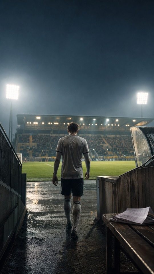 3 Liga Spielplan Cinematic Footballer - 4K Wallpaper