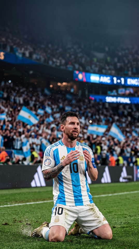 Lionel Messi Semifinal del Mundial - Fondo de Pantalla 4K