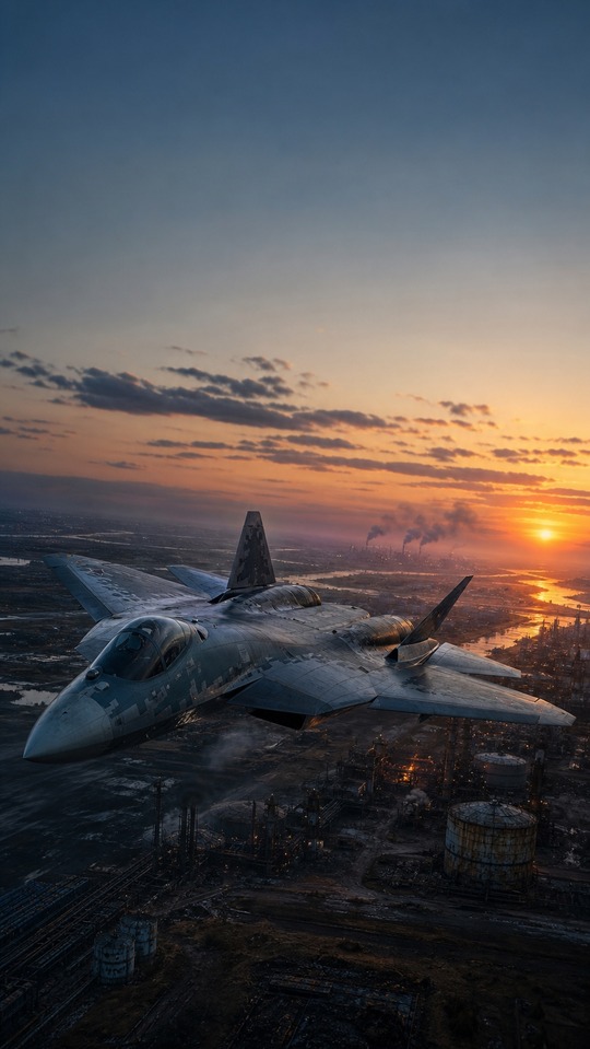 Su-57 Stealth Fighter Cinematic Wallpaper - 4K HD