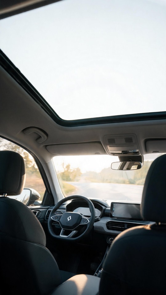 Innenraum Modern Car Interior - 4K Phone Background