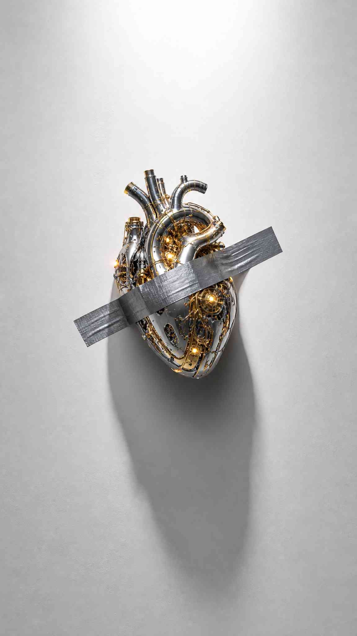 Mechanical Cyber Heart - 4K Wallpaper