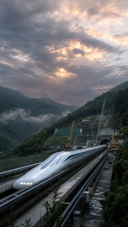 JR Central Maglev L0 Series Train - 4K Phone Backgrounds