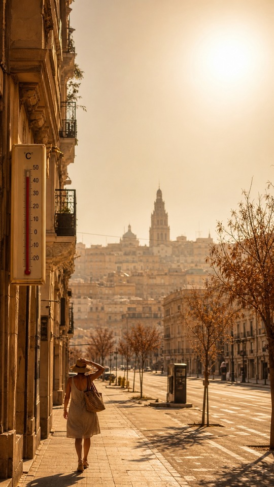Spanien Hitzewelle Tercera Ola de Calor - 4K Wallpaper