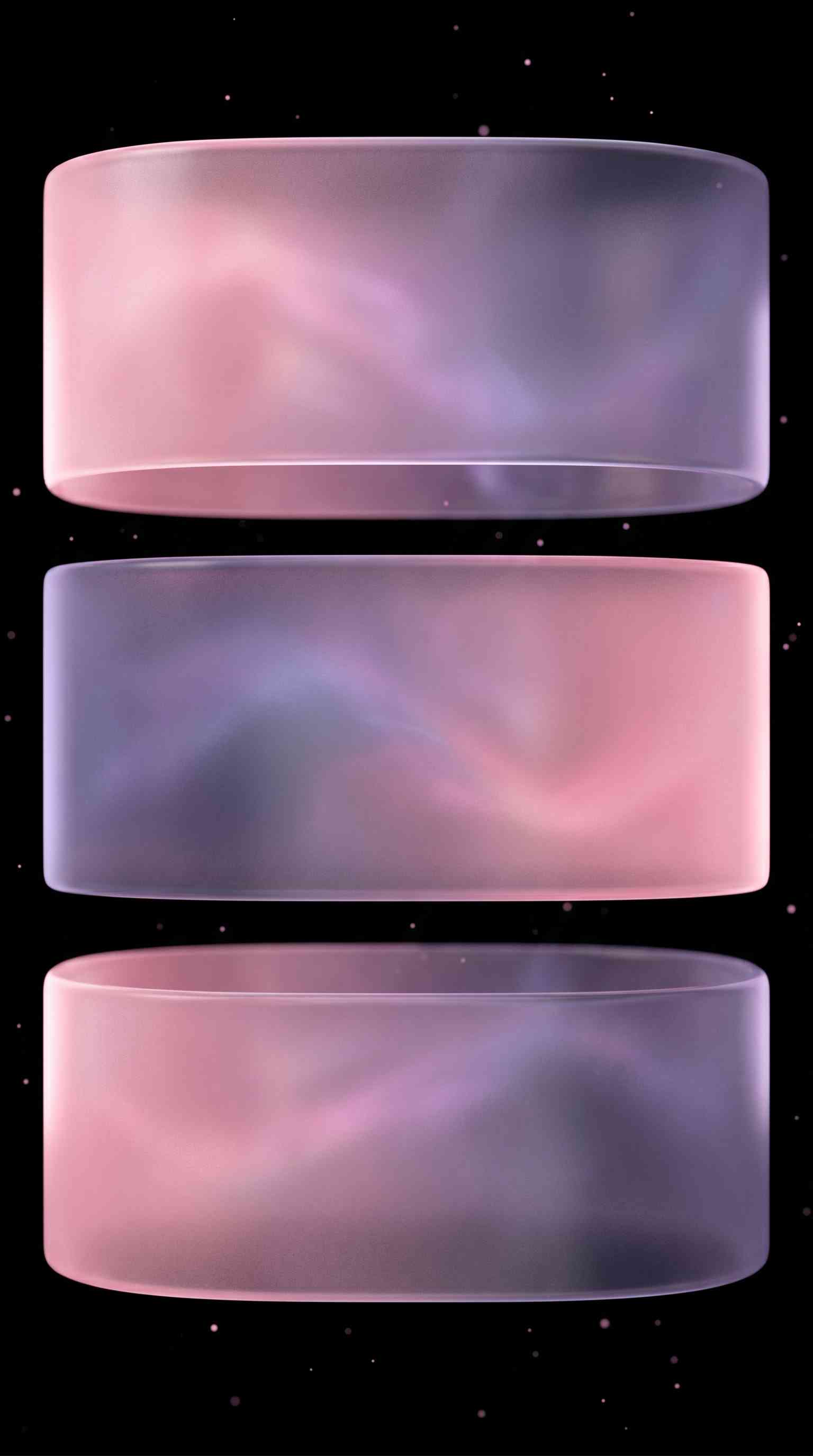 Anneaux de Verre 3D - Fond d'Écran 4K