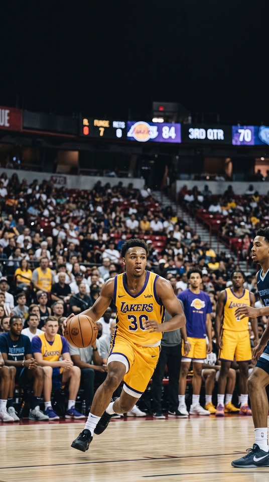 Cameron Carr Lakers Action - 4K Basketball Wallpaper
