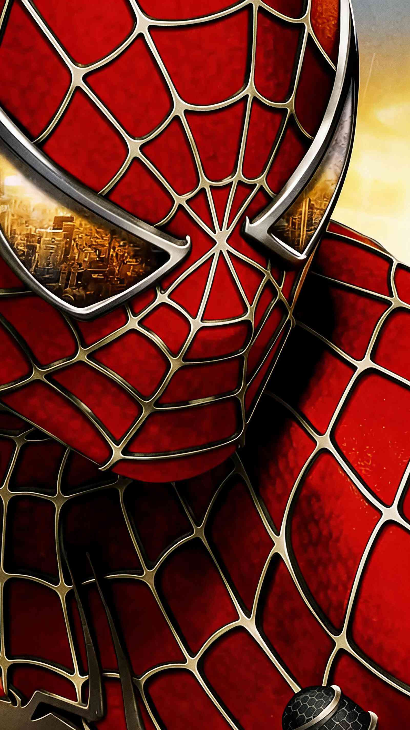 Spider-Man Red Suit 4K Wallpaper for Mobile & Lock Screen