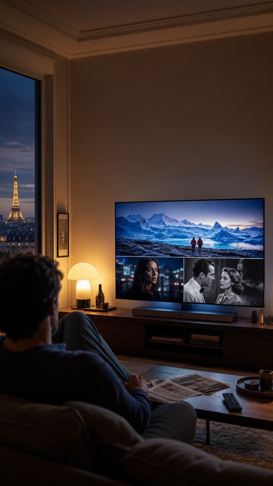 Tele Ce Soir Cinematic Night Mood - 4K Background
