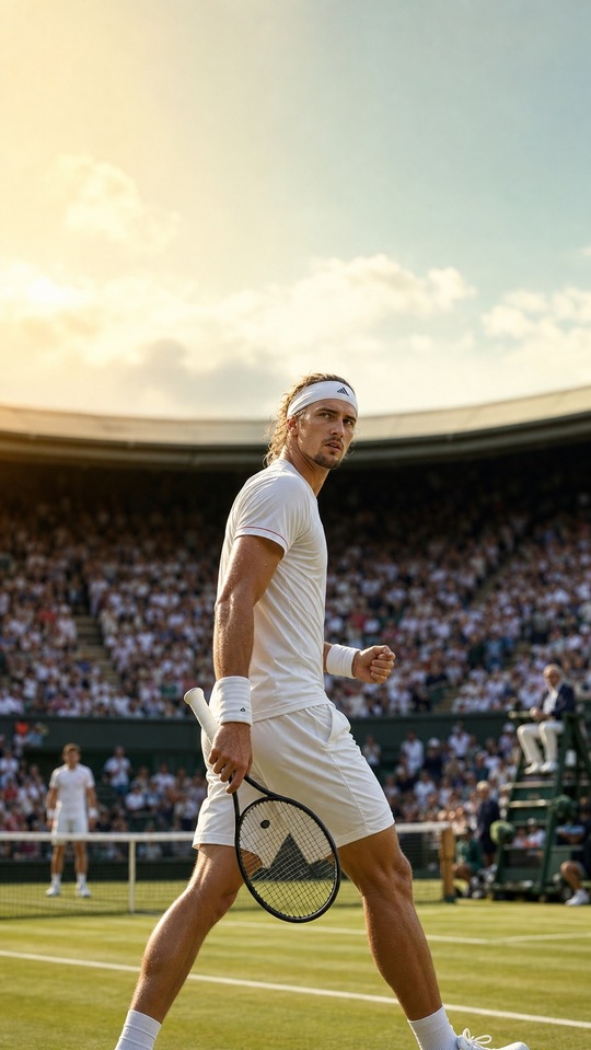 Alexander Zverev Tennis Action - 4K Wallpapers