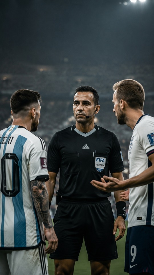 Arbitro Argentina Inglaterra: Ismail Elfath - Fondo de Pantalla 4K