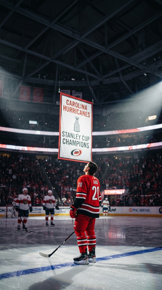 NHL Schedule 2026: Banner Hurricanes - Fondo 4K