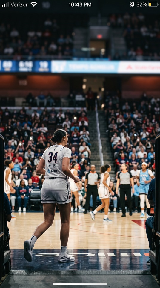 Lauren Betts #34 Pro Basketball - 4K Mobile Wallpaper
