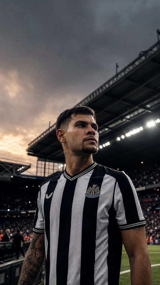 Newcastle United F.C. Bruno Guimarães - 4K Phone Wallpaper