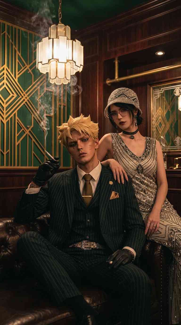 Boruto et Sarada Cosplay Mafia - Fond d'écran 4K