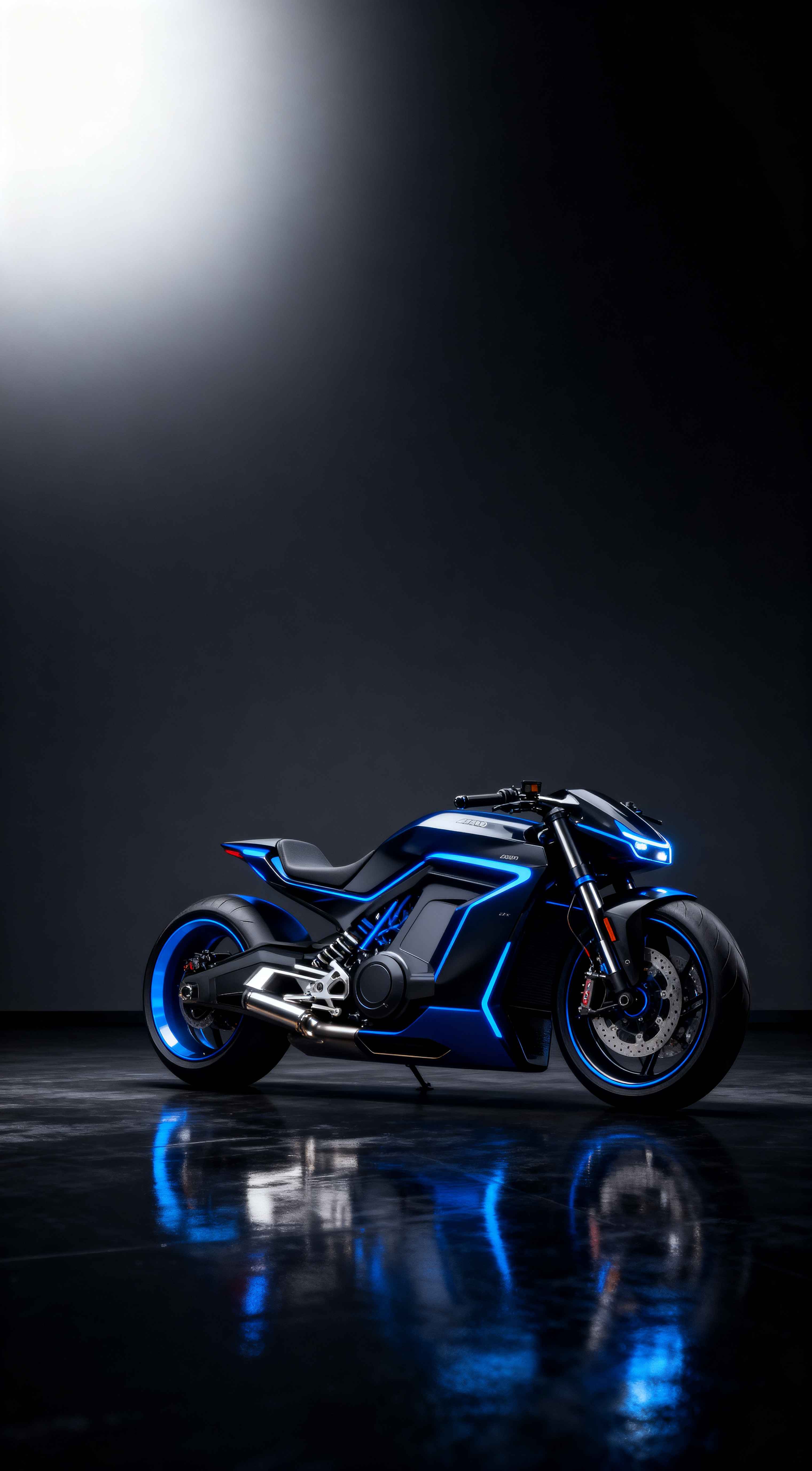 Futuristisches E-Superbike - 4K Hintergrundbild