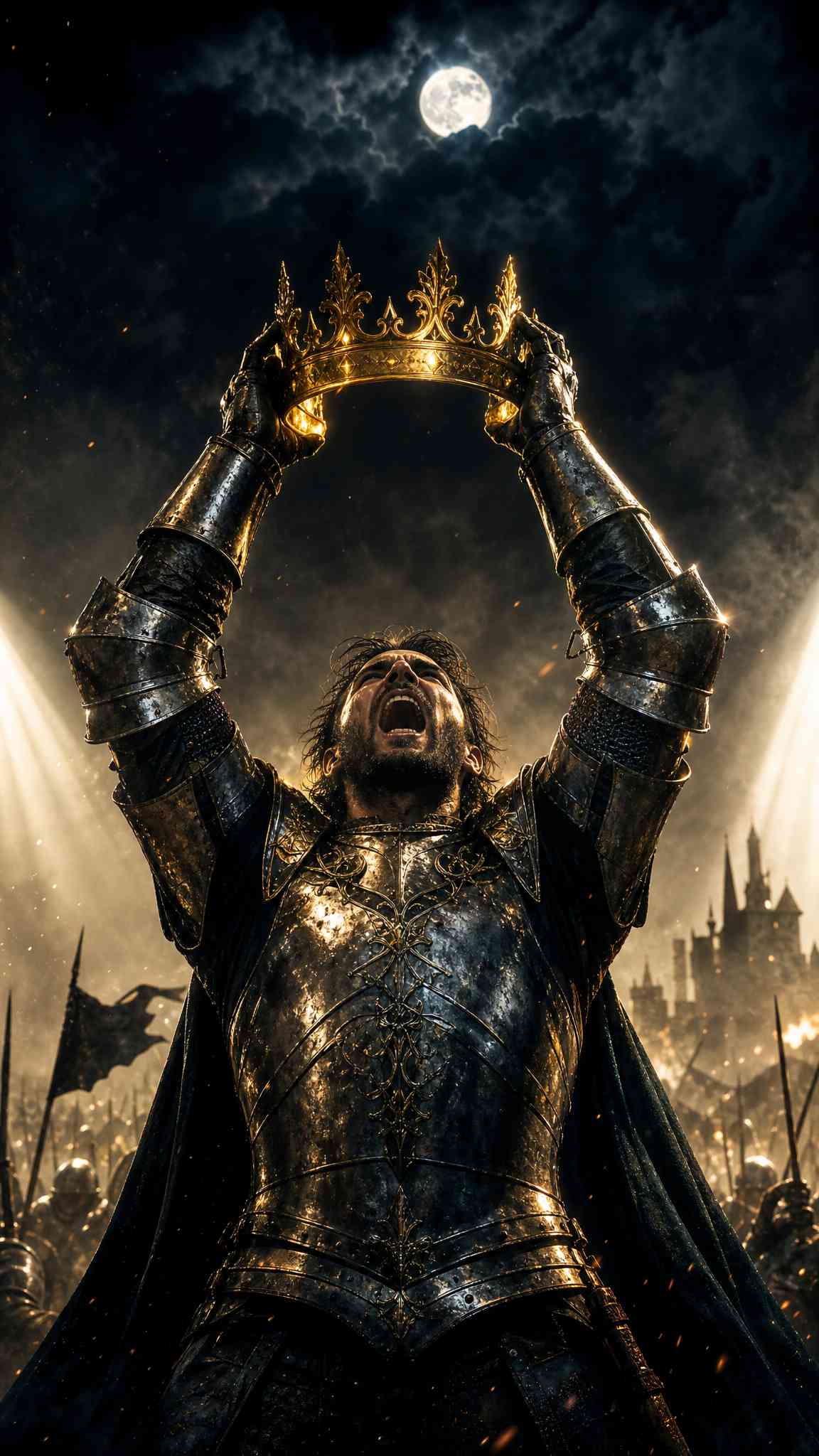 Knight King Coronation - 4K Wallpaper