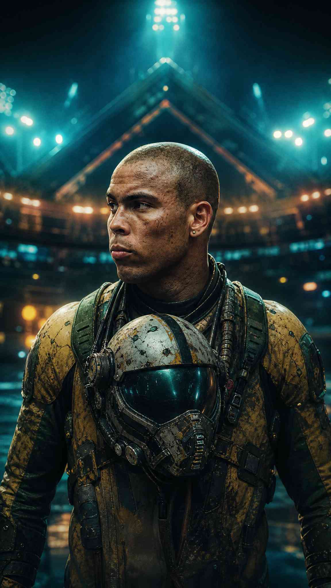 Ronaldo Futuristic Soldier - 4K Phone Background