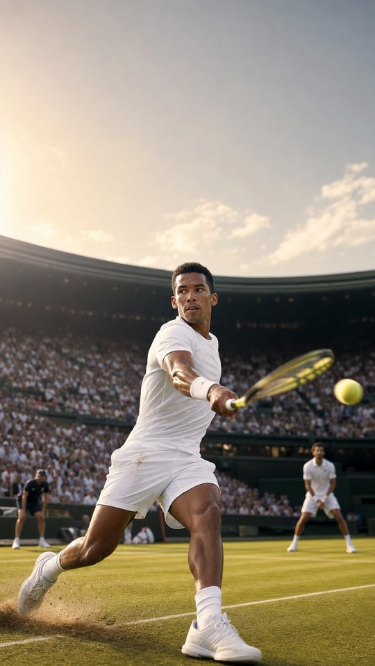 Felix Auger Aliassime Cinematic Tennis - 4K Wallpaper