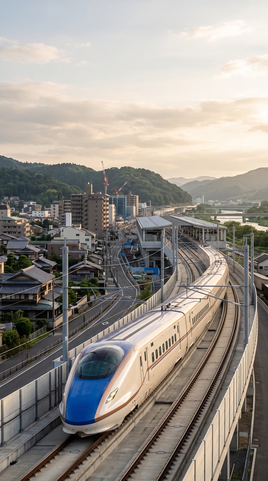 Hokuriku Shinkansen - Cinematic 4K Mobile Wallpaper